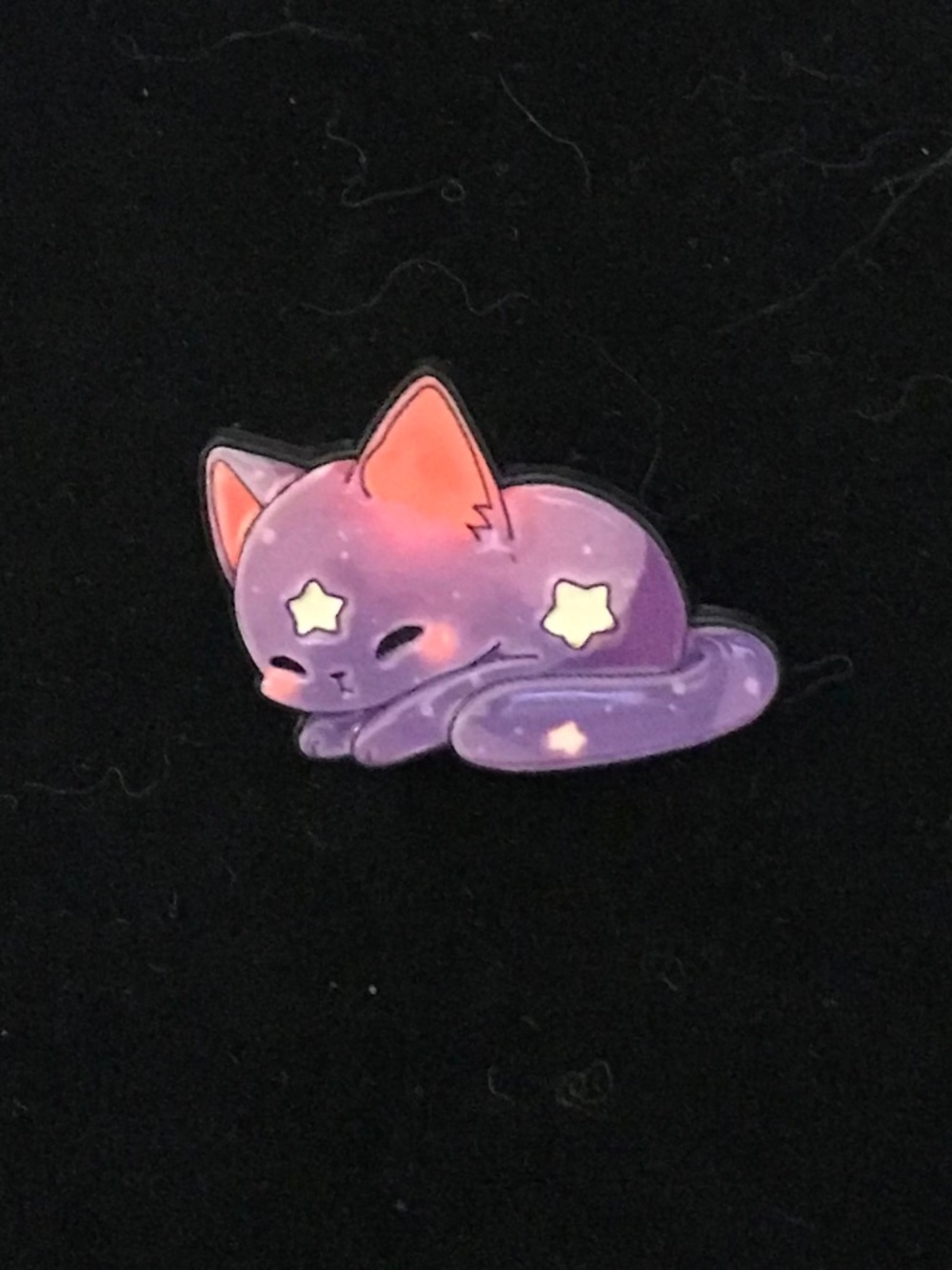 NWOT pink and purple cosmic cat pin (pins: 1/$12, 2/$20